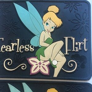 Disney Tinkerbell One Set of Two Heavy Duty Rubber Car Truck Floor Mats 14x17 In